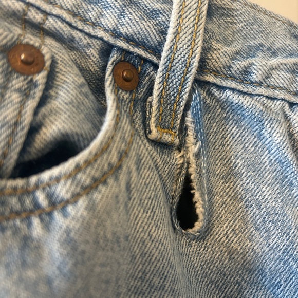 Levi's Wedgy High Rise Blue Jeans - Picture 2 of 4